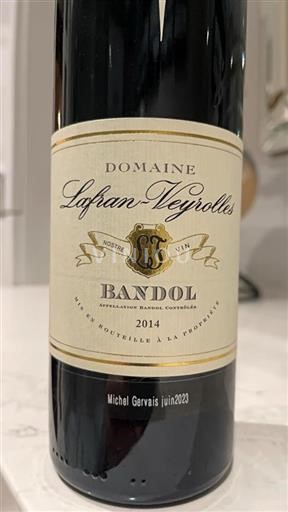 Provence Bandol Domaine Lafranveyrolles 2014