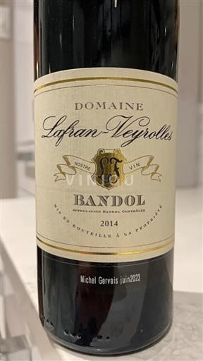 Provenza Bandol Domaine Lafranveyrolles Cadeau Michel Gervais 2014