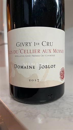Bourgogne Givry Premier Cru Domaine Joblot Clos du Cellier aux Moines 2017