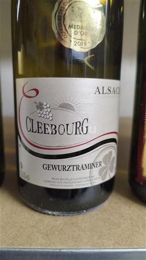 Alsazia Gewürztraminer Cave De Cleebourg Médaille d'or 2019 2019