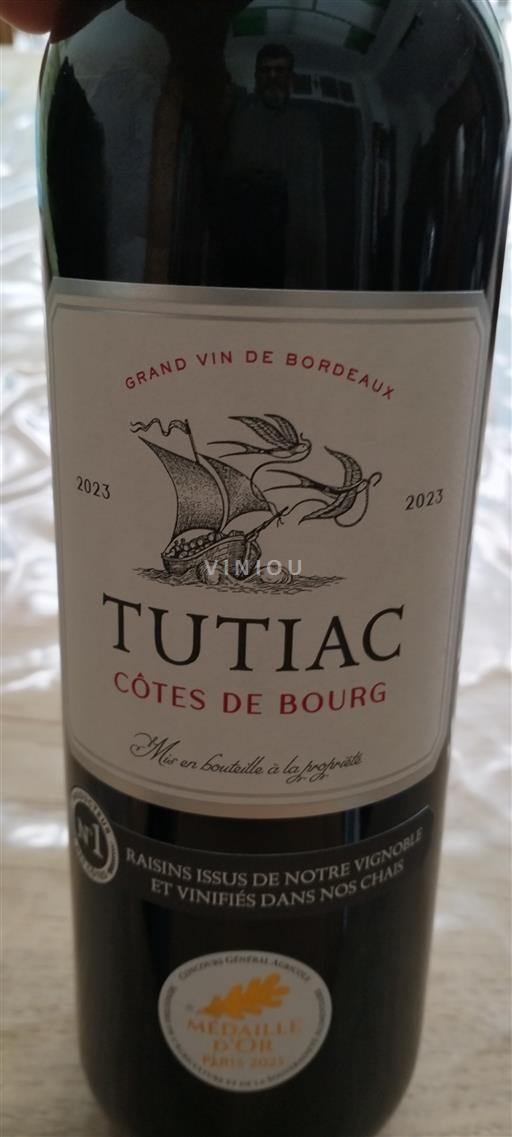 Bordeaux Côtes-de-bourg Tutiac 2023