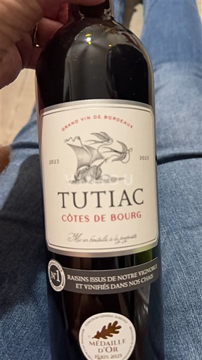Bordeaux Côtes-de-bourg Tutiac 2023