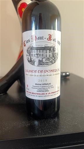 Bordeaux Lalande-de-pomerol Clos Hautlalande 2019