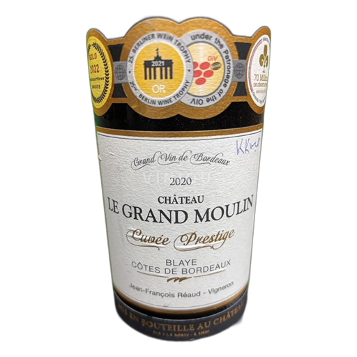 Bordeaux Blaye-Côtes-de-Bordeaux Château Le Grand Moulin Prestige 2020