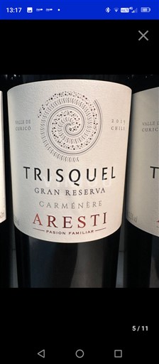 Curicódalen Ospecificerad Aresti Trisquel Gran Reserva 2019