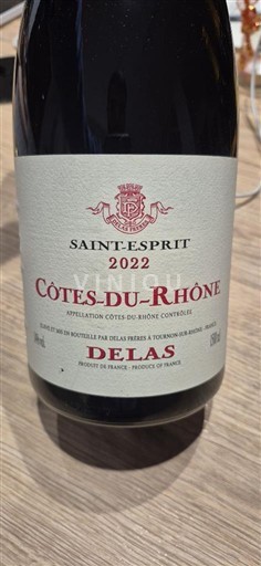 Rona dolina Côtes-du-Rhône Delas Saint-Esprit 2022