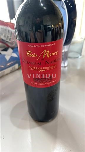 Burdeos Côtes-de-Bordeaux Château Nardou Bois de Meney 2016