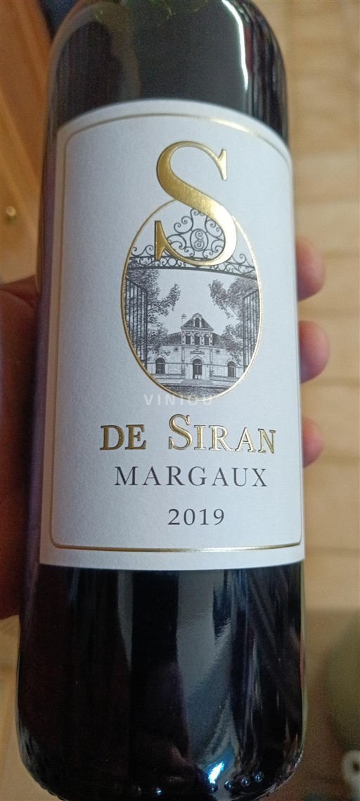 Bordeaux Margaux Château Siran S de Siran 2019