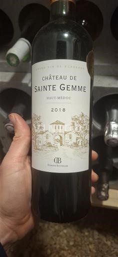 Bordeaux Haut-Médoc Château de Sainte Gemme 2018