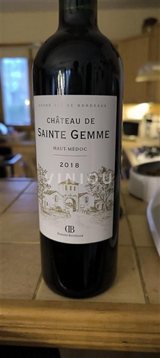 Bordeaux Haut-Médoc Château de Sainte Gemme 2018