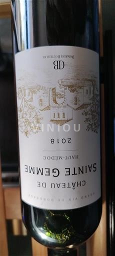 Bordeaux Haut-Médoc Château de Sainte Gemme 2018