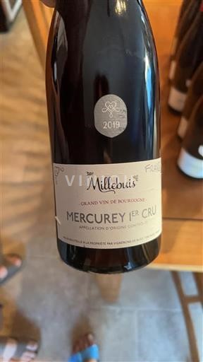 Bourgogne Mercurey Premier Cru Millebuis 2019