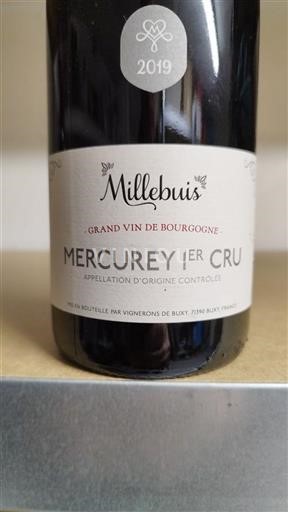Borgoña Mercurey Premier Cru Millebuis 2019