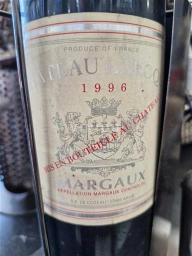 Vin Rouge sec Château Laroque 1996 France Bordeaux Margaux AOC