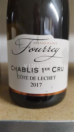 Burgundi Chablis Premier Cru Domaine Fourrey Côte de Lechet 2017