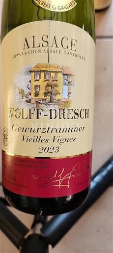 Alsace Wolffdresch Vieilles Vignes 2023