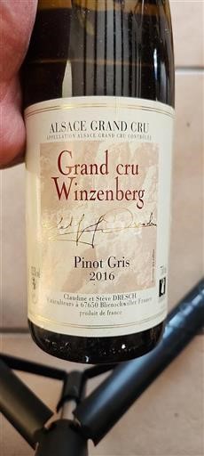 Alsace Alsace Grand Cru Grand Cru Claudine Et Steve Dresch Grand cru Winzenberg 2016