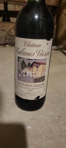 Bordeaux Saint-Émilion Grand Cru Grand Cru Château Cabanes Voisin 1987