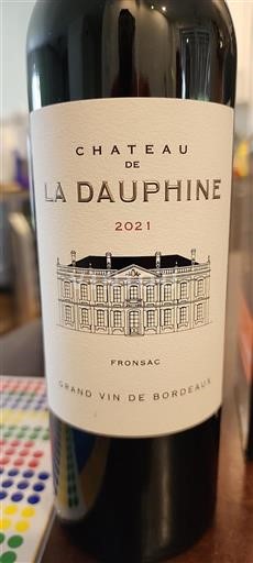 Bordeaux Fronsac Château La Dauphine 2021