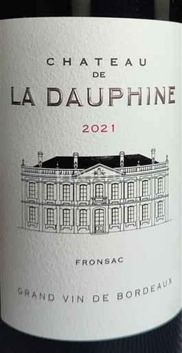 Bordeaux Fronsac Château La Dauphine 2021