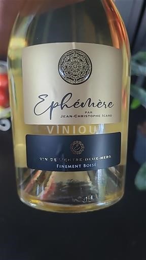 Vin Blanc sec Éphémère Jean-Christophe Icard 2022 France Bordeaux Entre-deux-mers AOC