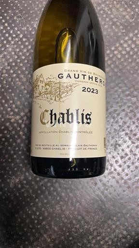 Bourgogne Chablis Domaine Alain Gautheron 2023