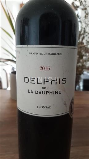 Bordeaux Fronsac Château de La Dauphine Delphis de la Dauphine 2016