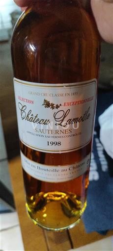 Bordeaux Sauternes Grand Cru Château Lamothe Exceptionnelle 1998