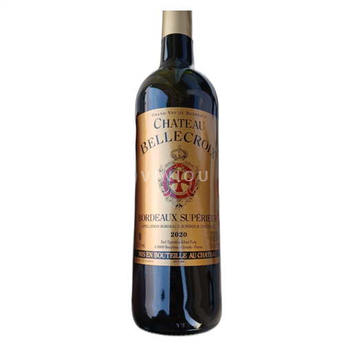 Vin Rouge sec Château Belle Croix 2020 France Bordeaux AOC