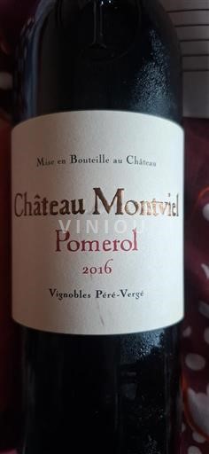 Bordeaux Pomerol Château Montviel 2016