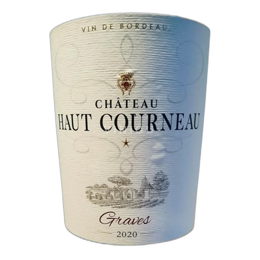 Vin Rouge sec Château Haut Courneau 2020 France Bordeaux Graves AOC