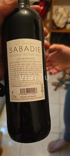 Languedoc Nespecifikováno Maison Sabadie Réserve Rouge 2021