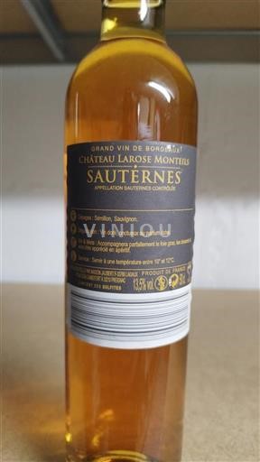 Burdeos Sauternes Château Larosemonteils 2016