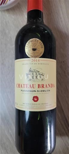 Bordéus Puisseguin-saint-émilion Château Branda 2014