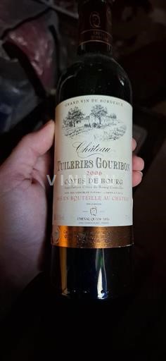 Bordeaux Côtes-de-bourg Château Tuileries Gouribon 2006