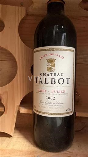 Bordeaux Saint-Julien Grand Cru Classé Talbot 2002