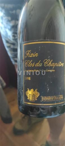 Bourgogne Fixin Premier Cru Dufouleur Père & Fils Clos du Chapitre 1998