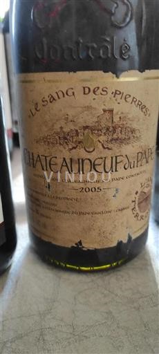Rhônedalen Châteauneuf-du-Pape Le Sang Des Pierres 2005