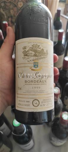 Vin Rouge sec Château Langragnat 1999 France Bordeaux AOC