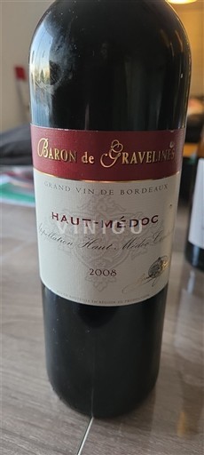Bordeaux Haut-Médoc Baron De Gravelines 2008