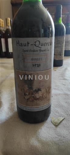 Bordeaux Saint-Émilion Grand Cru Grand Cru Hautquercus 1978