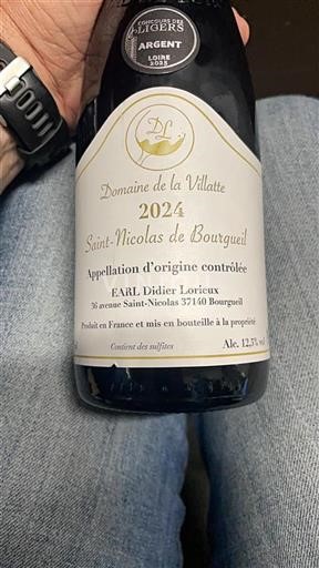Vallée de la Loire Saint-Nicolas-De-Bourgueil Domaine La Villatte 2024