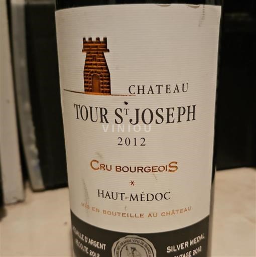Bordeaux Haut-Médoc Château Tour St Joseph 2012