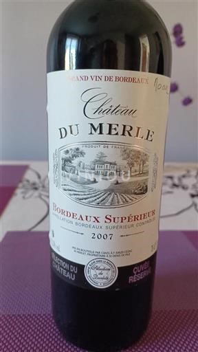 Burdeos Bordeaux superior Château Merle Réserve 2007