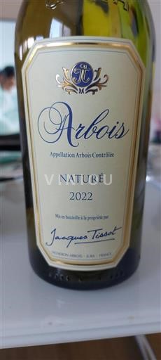 Vin Blanc sec Naturé Jacques Tissot 2022 France Jura Arbois AOC
