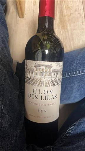 Bordeaux Montagne-Saint-Émilion Clos Des Lilas 2016