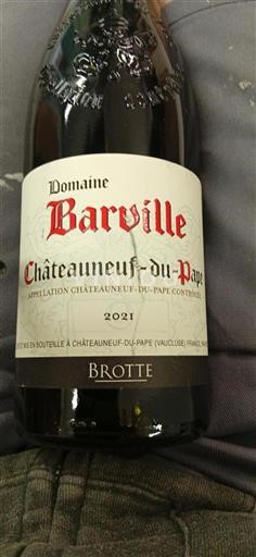 Vallée du Rhône Châteauneuf-du-pape Domaine Barville 2021