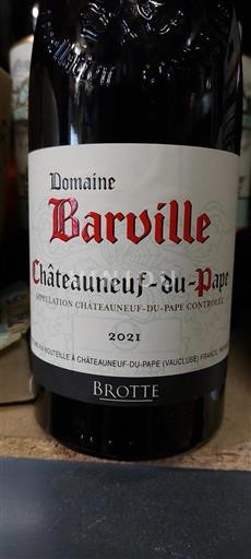 Thung lũng Rhône Châteauneuf-du-pape Domaine Barville 2021