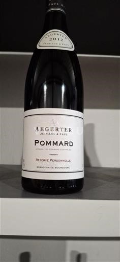 Borgoña Pommard Aegerter Jeanluc & Paul Réserve Personnelle 2012