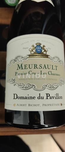 Borgoña Meursault Premier Cru Domaine Pavillon Les Charmes 2018